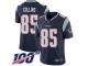#85 Limited Jamie Collins Navy Blue Football Home Youth Jersey New England Patriots Vapor Untouchable 100th Season