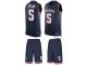 Danny Etling Men's Limited Navy Blue Jersey Nike NFL New England Patriots Tank Top Suit #5