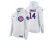 Men Chicago Cubs Ernie Banks Nike White Home Hoodie