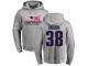 Men Nike Brandon Bolden Heather Gray 2017 AFC Champions - NFL New England Patriots #38 Pullover Hoodie