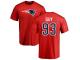 Men Nike Lawrence Guy Red Name & Number Logo - NFL New England Patriots #93 T-Shirt