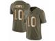 Men Nike New England Patriots #10 Jimmy Garoppolo Limited Olive/Gold 2017 Salute to Service NFL Jersey