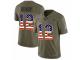 Men Nike New England Patriots #12 Tom Brady Limited Olive/USA Flag 2017 Salute to Service NFL Jersey
