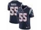Men Nike New England Patriots #55 Cassius Marsh Navy Blue Team Color Vapor Untouchable Limited Player NFL Jersey