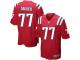Men Nike NFL New England Patriots #77 Nate Solder Red Game Jersey