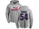 Men Nike Tedy Bruschi Heather Gray 2017 AFC Champions - NFL New England Patriots #54 Pullover Hoodie