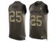 Men's Nike New England Patriots #25 Eric Rowe Green Salute to Service Tank Top NFL Jersey