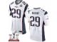 Men's Nike New England Patriots #29 LeGarrette Blount Elite White Super Bowl LI 51 NFL Jersey