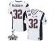 Men's Nike New England Patriots #32 Devin McCourty Elite White C Patch Super Bowl XLIX NFL Jersey