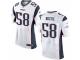Men's Nike New England Patriots #58 Jon Bostic Elite White NFL Jersey