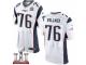 Men's Nike New England Patriots #76 Sebastian Vollmer Elite White Super Bowl LI 51 NFL Jersey