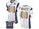 Men's Nike New England Patriots #88 Martellus Bennett Elite White Gold Super Bowl LI Champions NFL Jersey