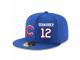 MLB Majestic Chicago Cubs #12 Kyle Schwarber Snapback Adjustable Player Hat - Royal Blue White