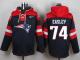 NFL New England Patriots #74 Dominique Easley Men Navy Blue Pullover Hoodie