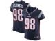 Nike Elite Trey Flowers Navy Blue Men's Jersey - New England Patriots #98 NFL Vapor Untouchable Home