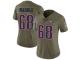 Nike LaAdrian Waddle Limited Olive Women's Jersey - NFL New England Patriots #68 2017 Salute to Service