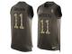 Nike Men NFL New England Patriots #11 Julian Edelman Olive Salute To Service Tank Top