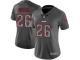 Sony Michel Women Limited Gray Static Jersey_ Nike NFL New England Patriots Vapor Untouchable #26