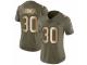 Women Nike New England Patriots #30 Duron Harmon Limited Olive/Gold 2017 Salute to Service NFL Jersey