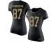 Women Nike New England Patriots #87 Rob Gronkowski Black Camo Salute to Service T-Shirt