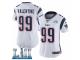 Women Nike New England Patriots #99 Vincent Valentine White Vapor Untouchable Limited Player Super Bowl LII NFL Jersey