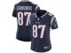 Women's Limited Rob Gronkowski #87 Nike Navy Blue Home Jersey - NFL New England Patriots Vapor Untouchable