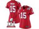 Women's Nike New England Patriots #15 Chris Hogan Limited Red Alternate Super Bowl LI 51 NFL Jersey