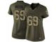 Women's Nike New England Patriots #69 Shaq Mason Limited Green Salute to Service NFL Jersey