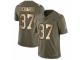 Youth Nike New England Patriots #37 Jordan Richards Limited Olive/Gold 2017 Salute to Service NFL Jersey