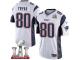 Youth Nike New England Patriots #80 Irving Fryar Elite White Super Bowl LI 51 NFL Jersey